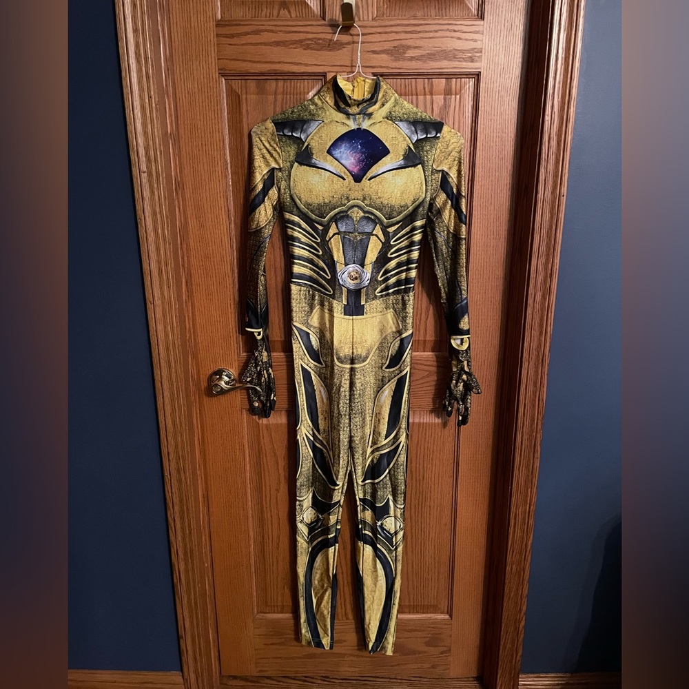 Power Ranger Morphsuit - Yellow Ranger - Adult S (4-6) - NEW